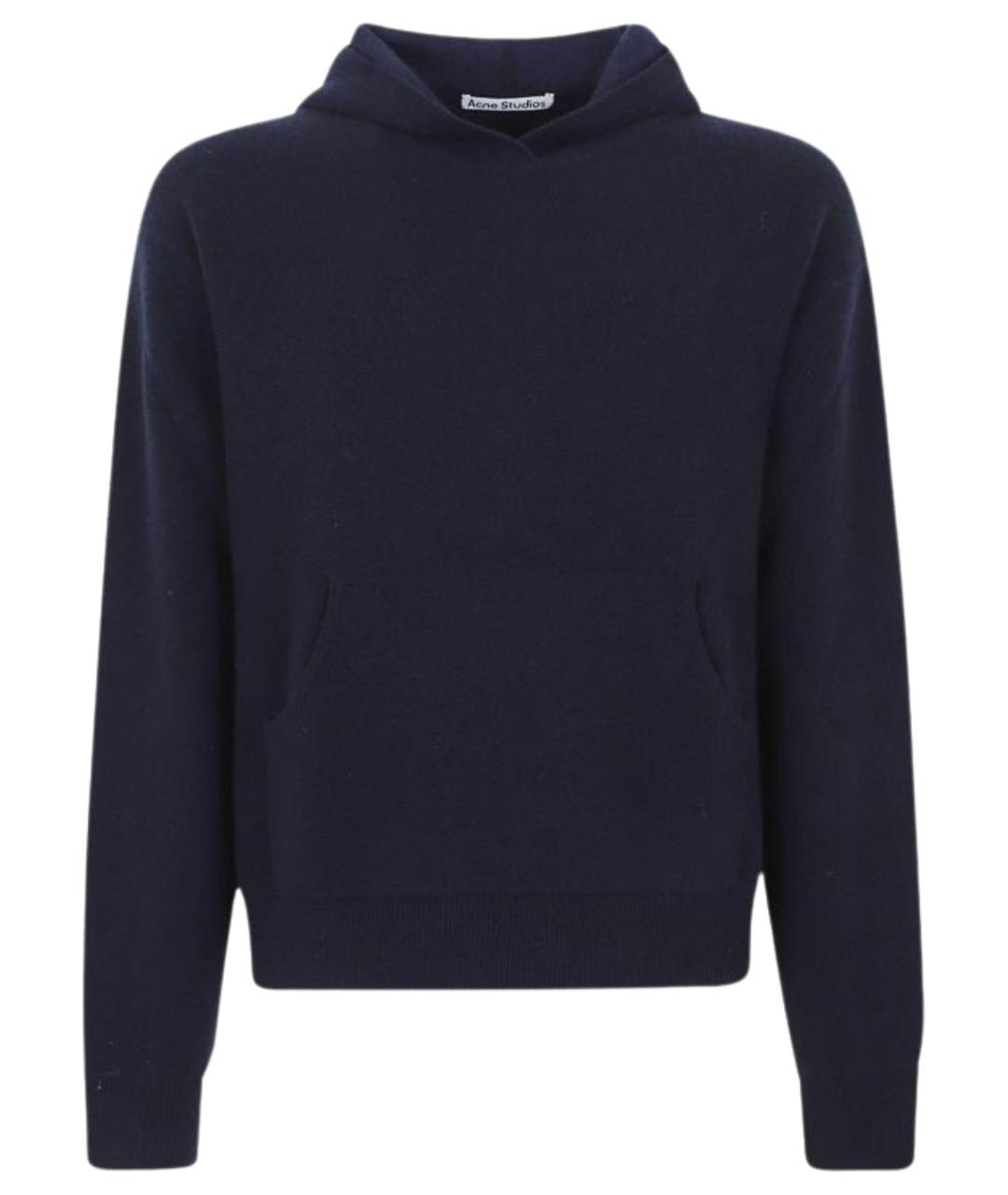 ACNE STUDIOS Темно-синий атласный джемпер / свитер, фото 1