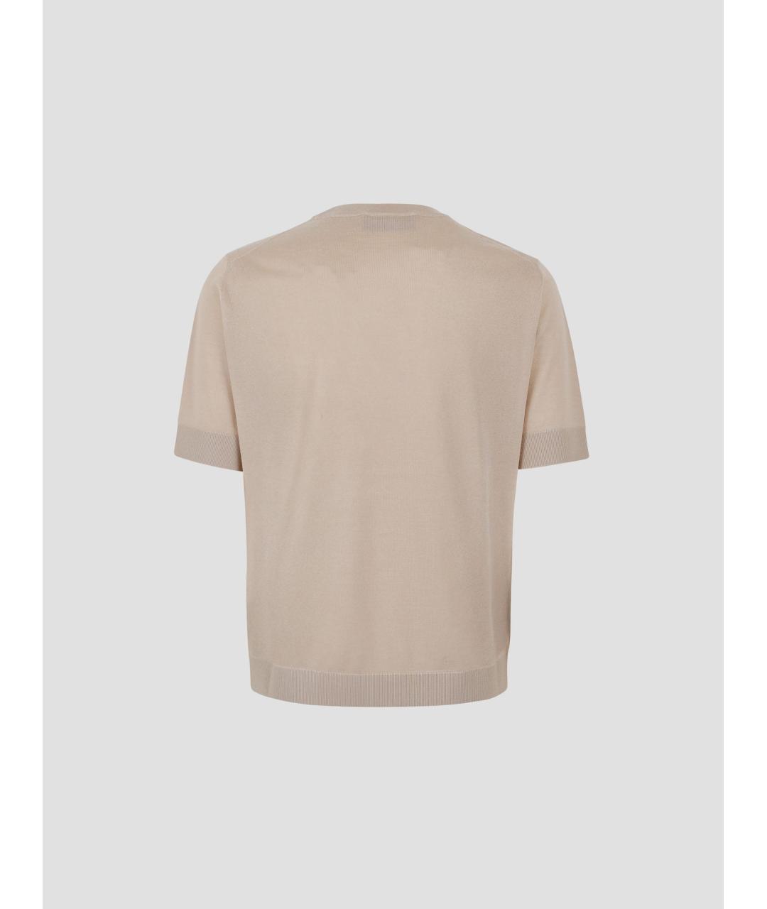 GUCCI Бежевая кашемировая футболка, фото 2