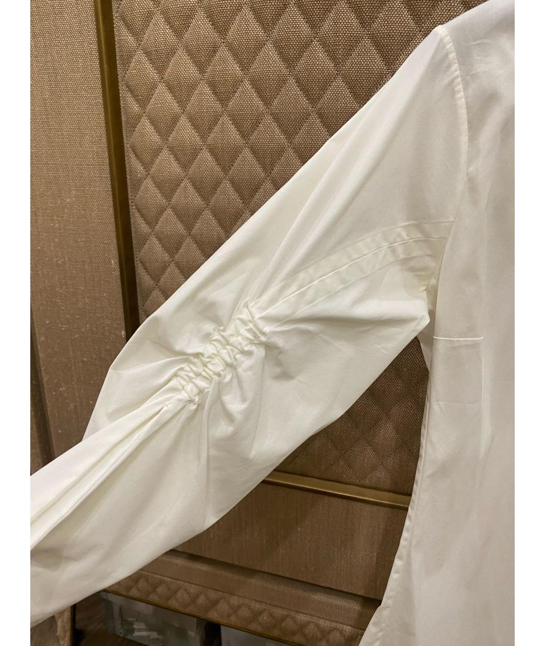 CHRISTIAN DIOR Белая хлопко-эластановая рубашка, фото 5