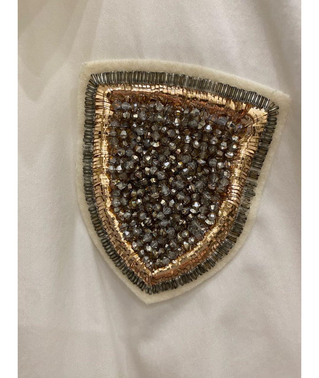 CHRISTIAN DIOR Белая хлопко-эластановая рубашка, фото 4