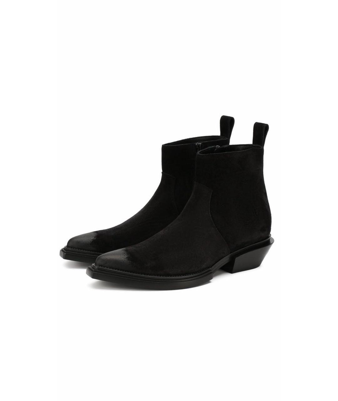 BALENCIAGA Черные замшевые ботильоны, фото 2