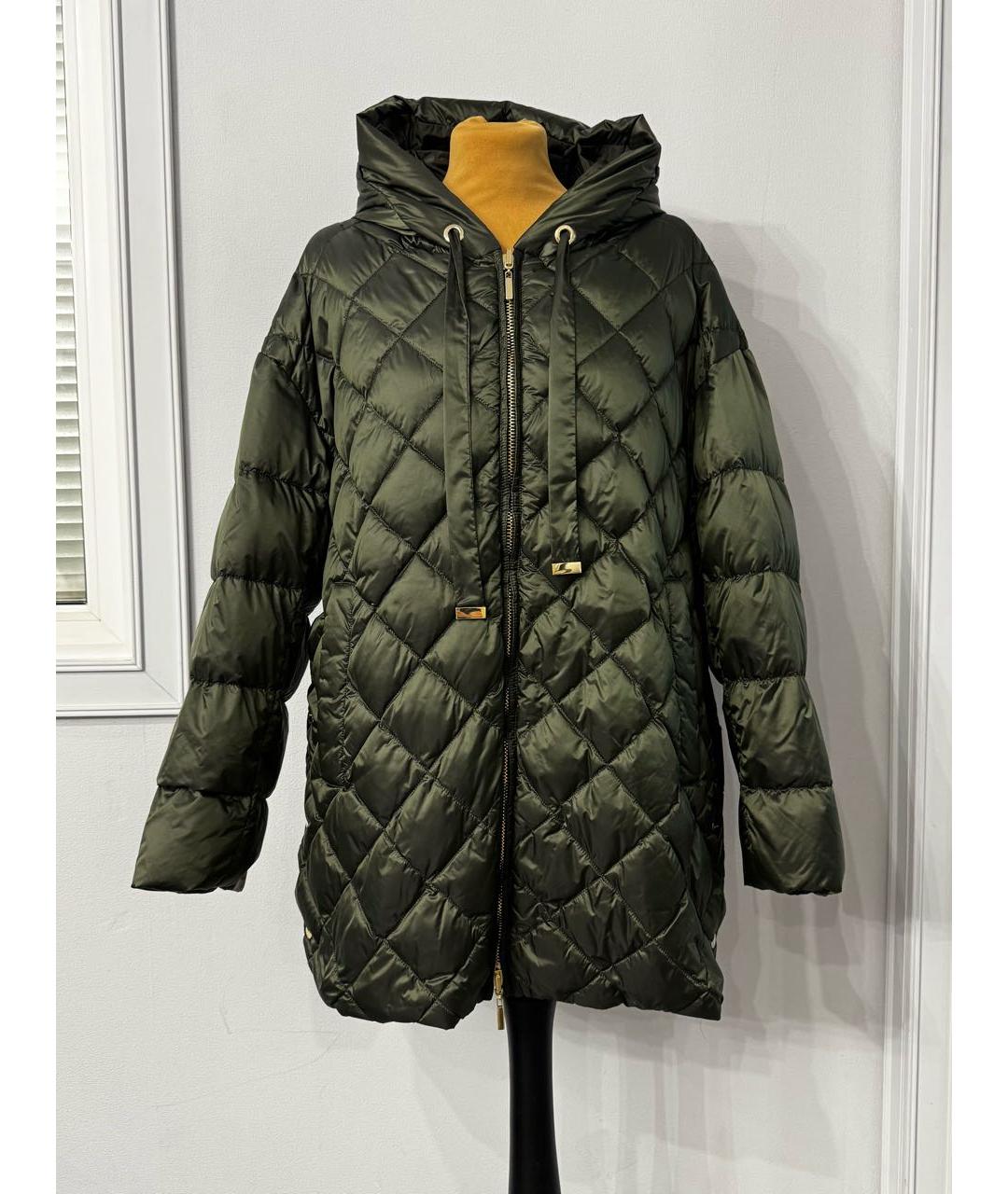 MAX MARA THE CUBE Хаки пуховик, фото 6