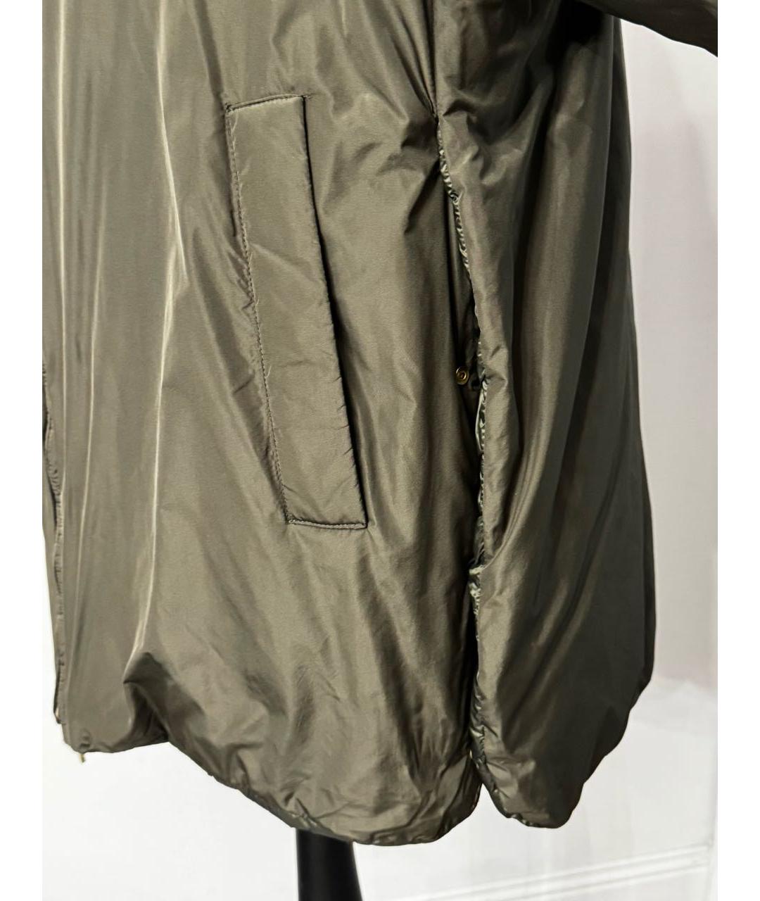 MAX MARA THE CUBE Хаки пуховик, фото 4