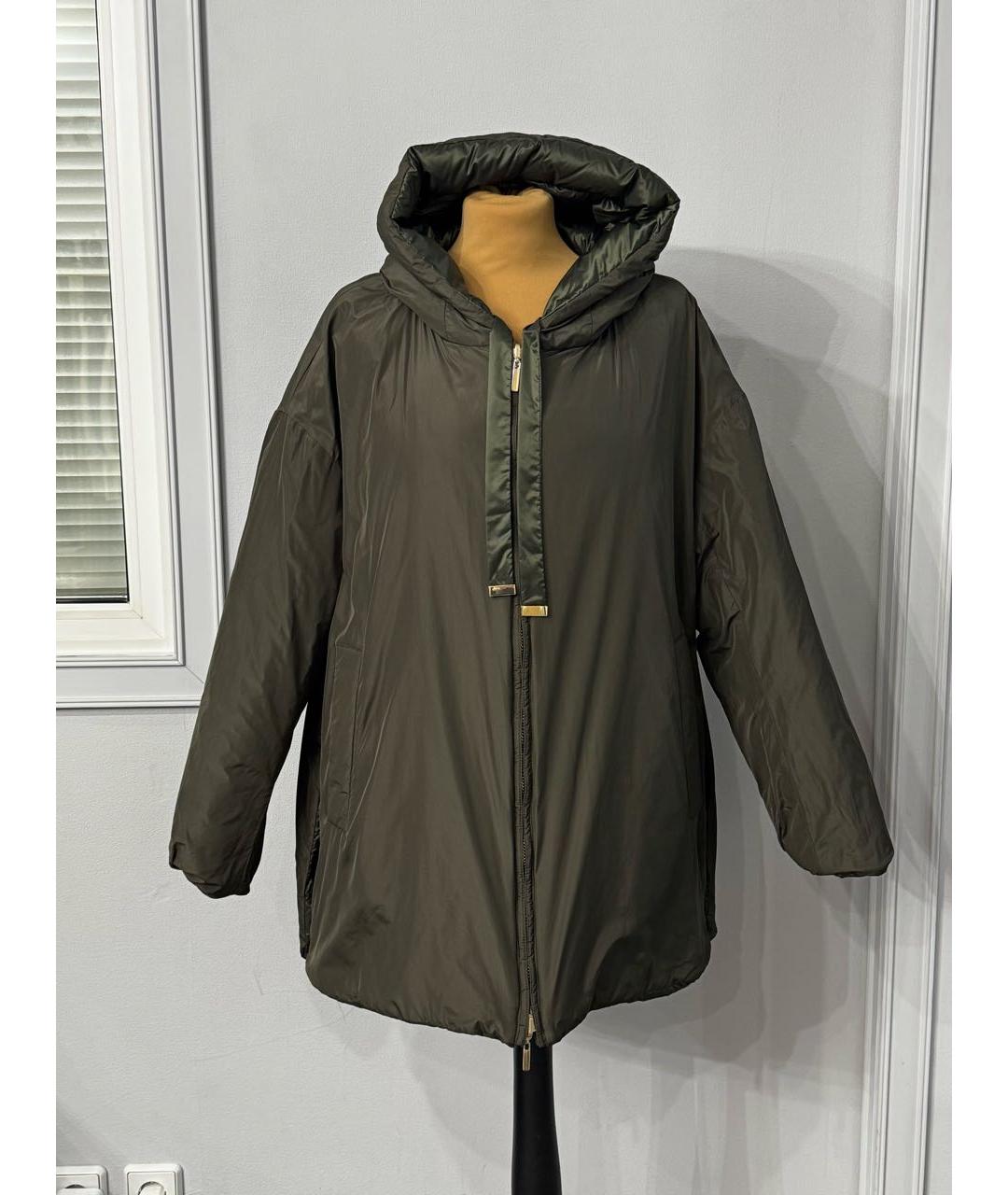 MAX MARA THE CUBE Хаки пуховик, фото 2