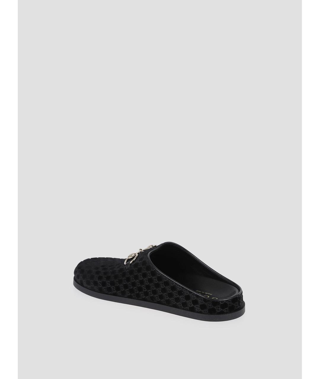 GUCCI Черные замшевые мюли, фото 2