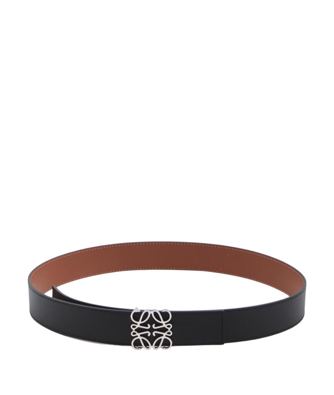 LOEWE Черный кожаный ремень, фото 1