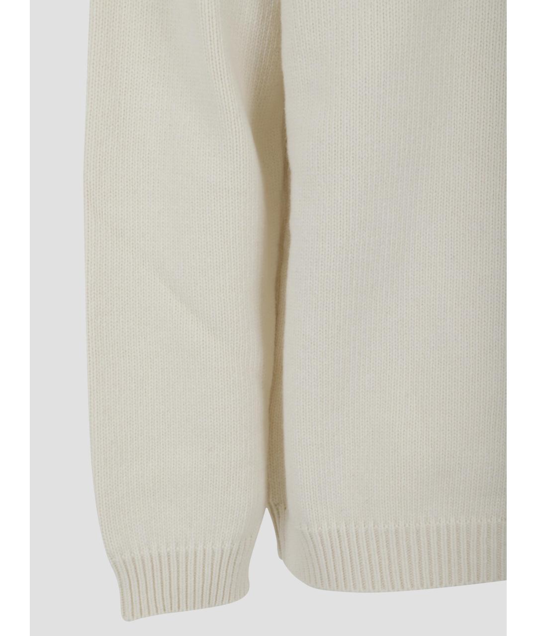 OFF-WHITE Бежевый хлопковый джемпер / свитер, фото 3