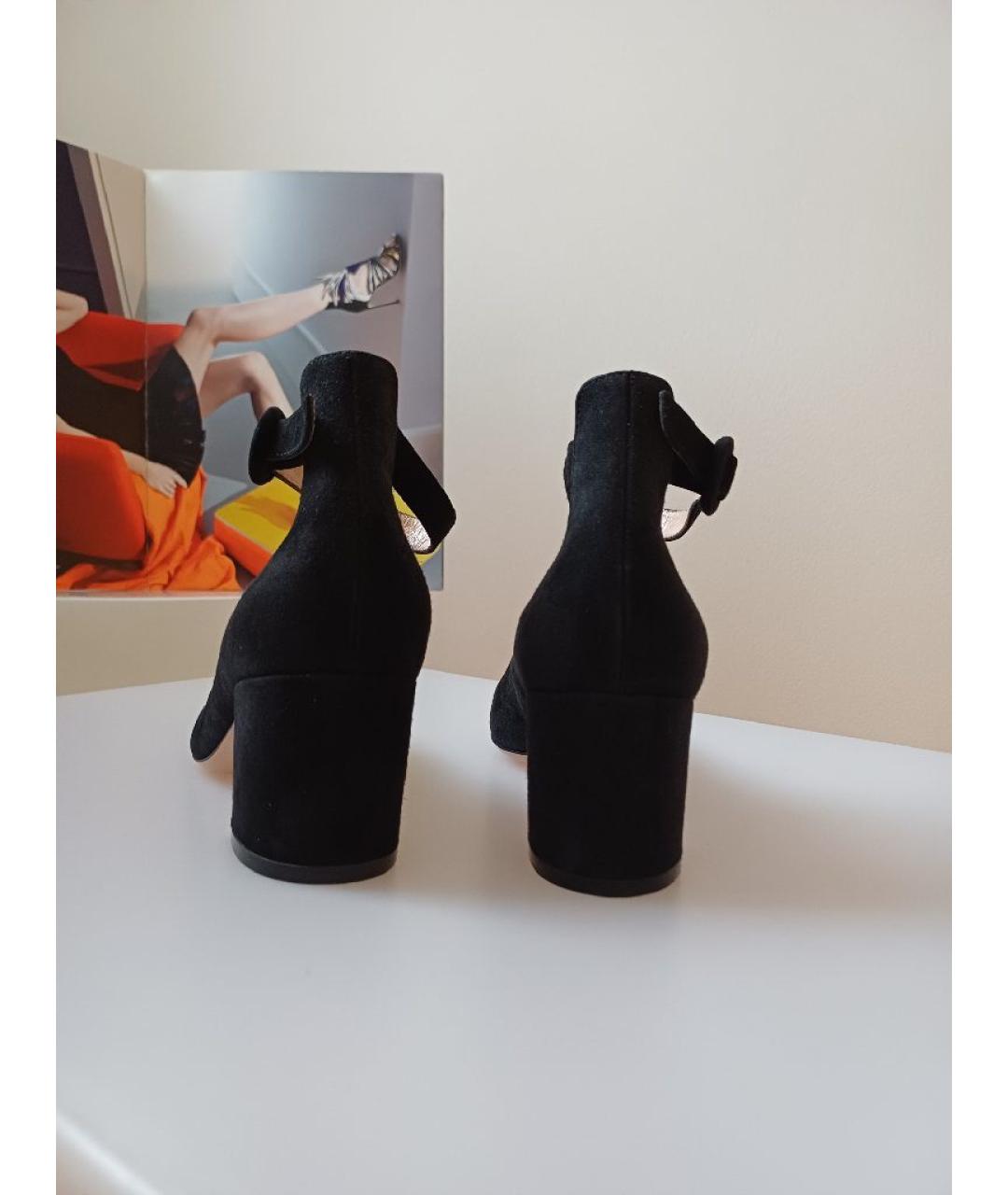 GIANVITO ROSSI Черные замшевые туфли, фото 7