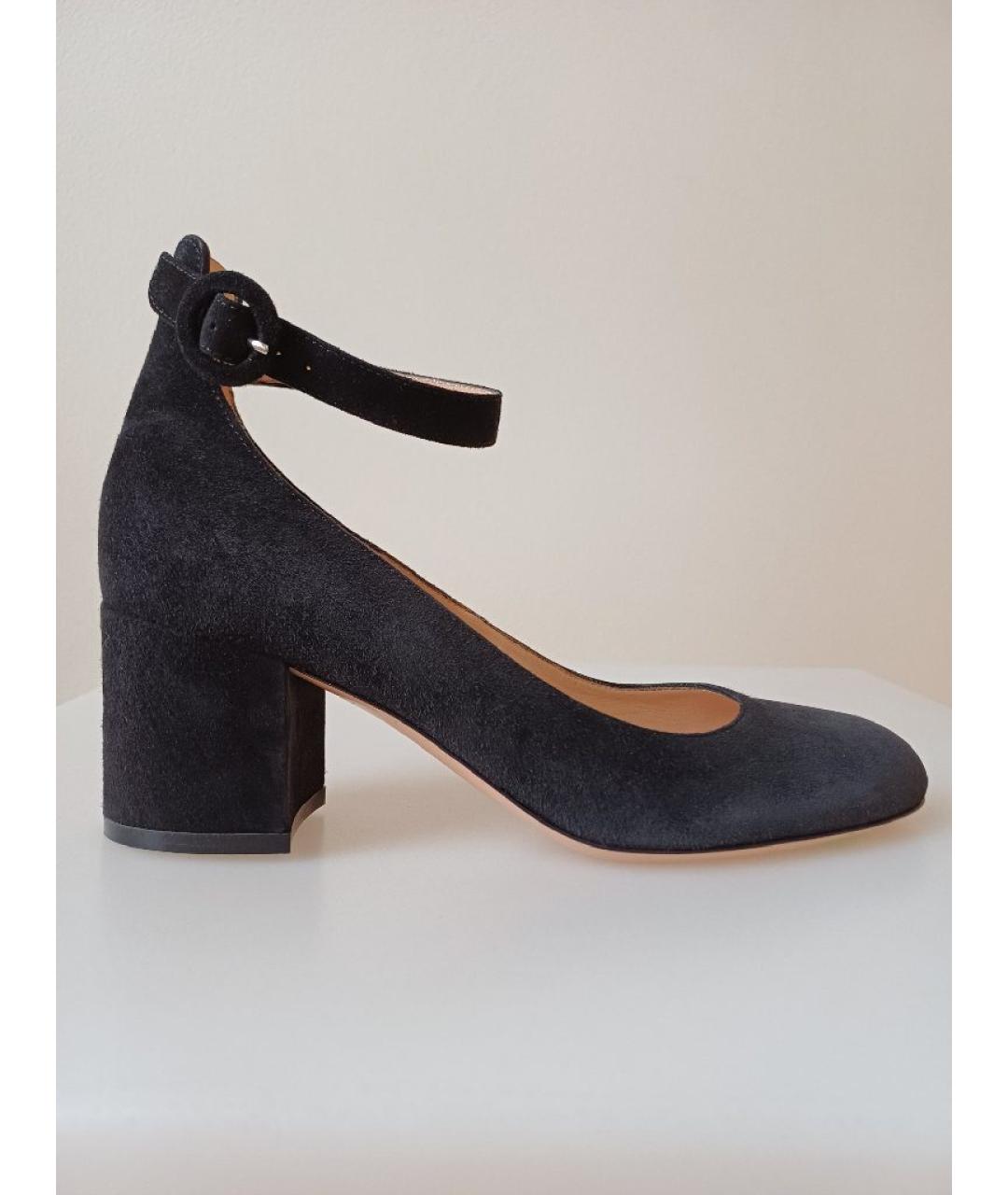 GIANVITO ROSSI Черные замшевые туфли, фото 9