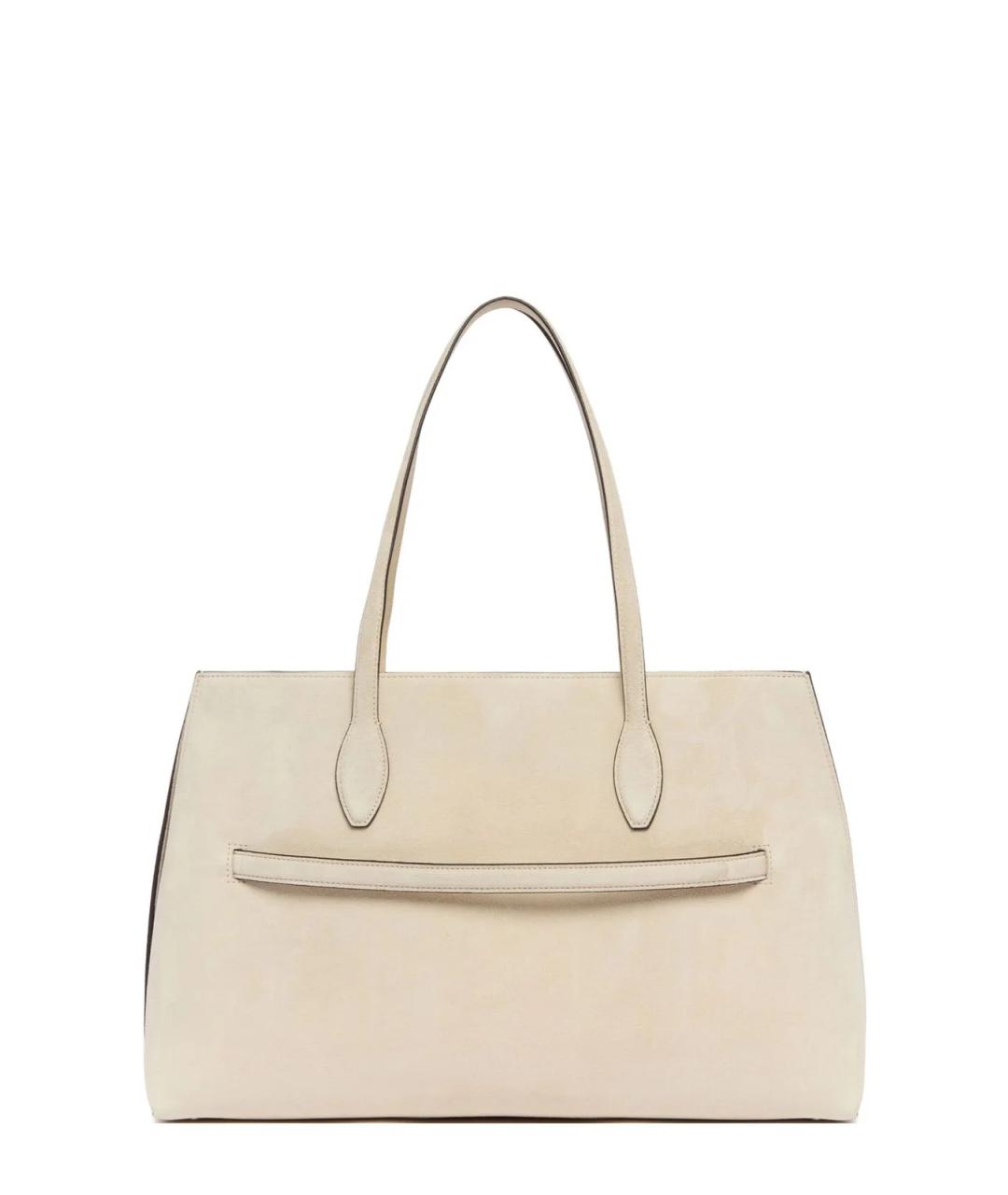 TOTEME Белая замшевая сумка через плечо, фото 2