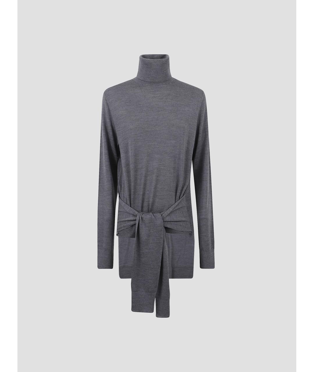 TOTEME Серый шерстяной джемпер / свитер, фото 4