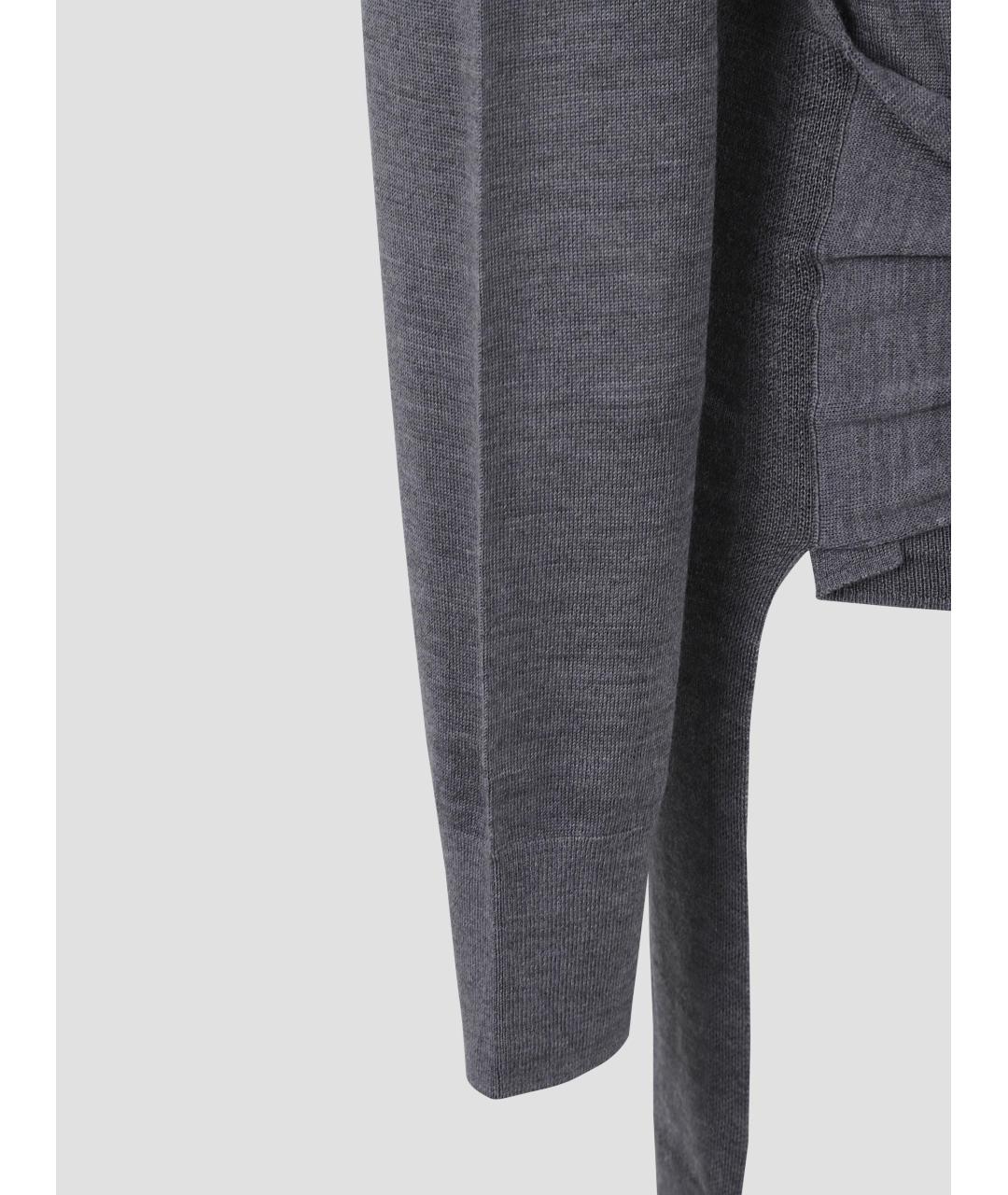 TOTEME Серый шерстяной джемпер / свитер, фото 3