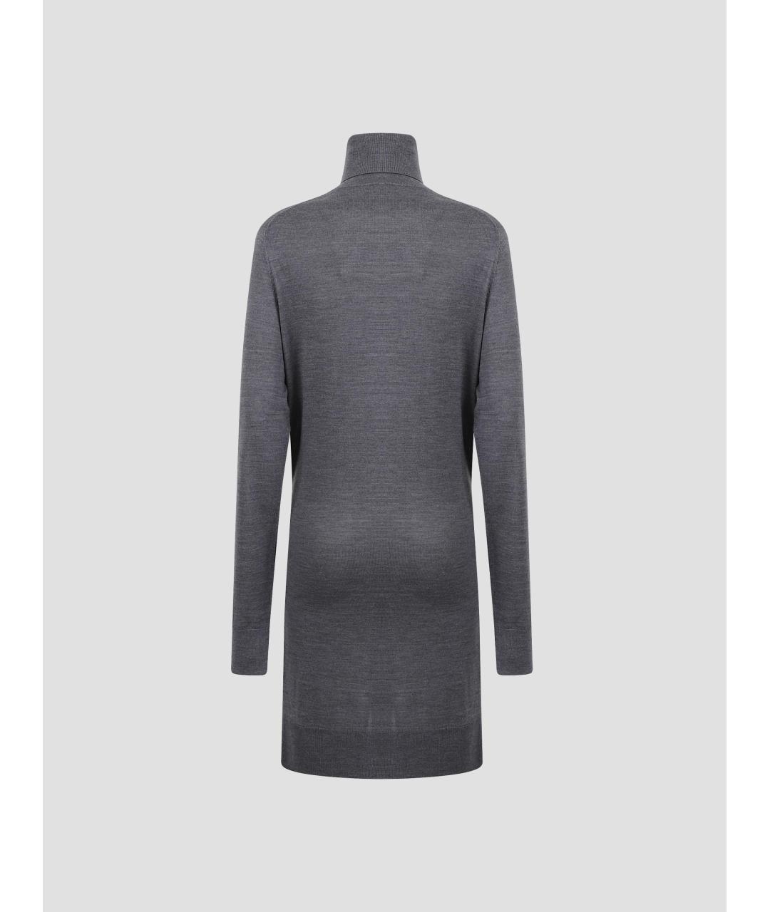 TOTEME Серый шерстяной джемпер / свитер, фото 2