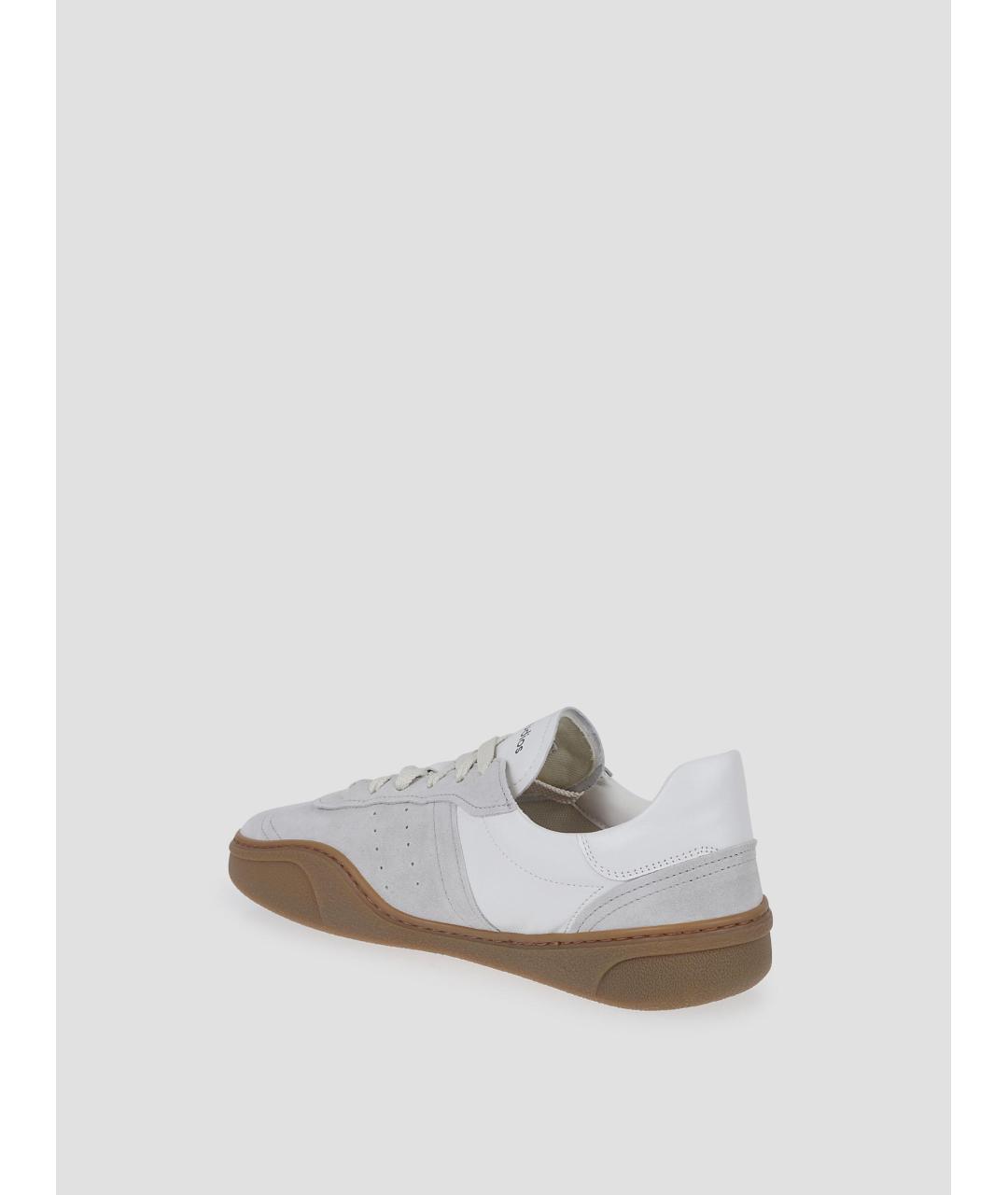 ACNE STUDIOS Белые кожаные кроссовки, фото 2