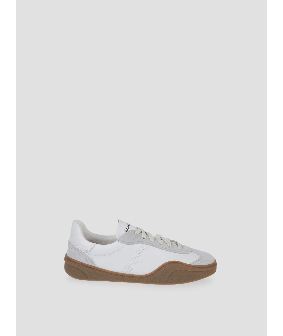 ACNE STUDIOS Белые кожаные кроссовки, фото 4