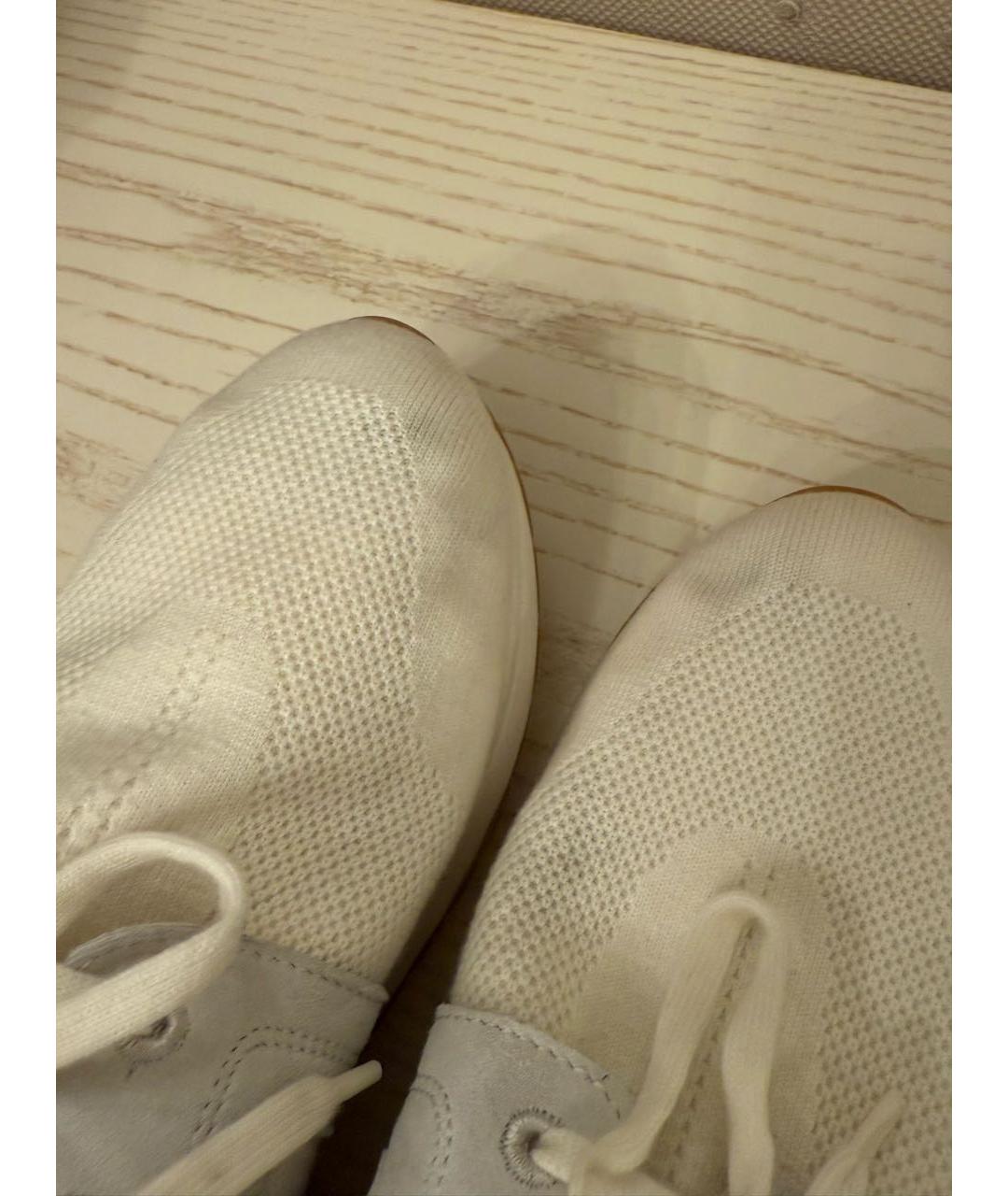 LORO PIANA Белые текстильные кроссовки, фото 6