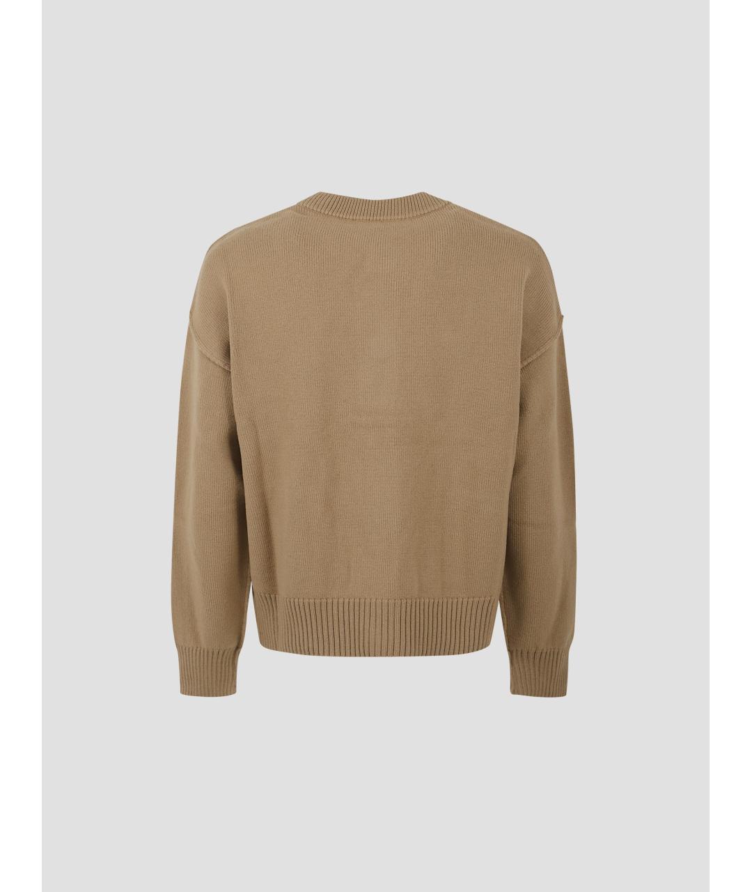 Ami Paris Бежевый атласный кардиган, фото 2