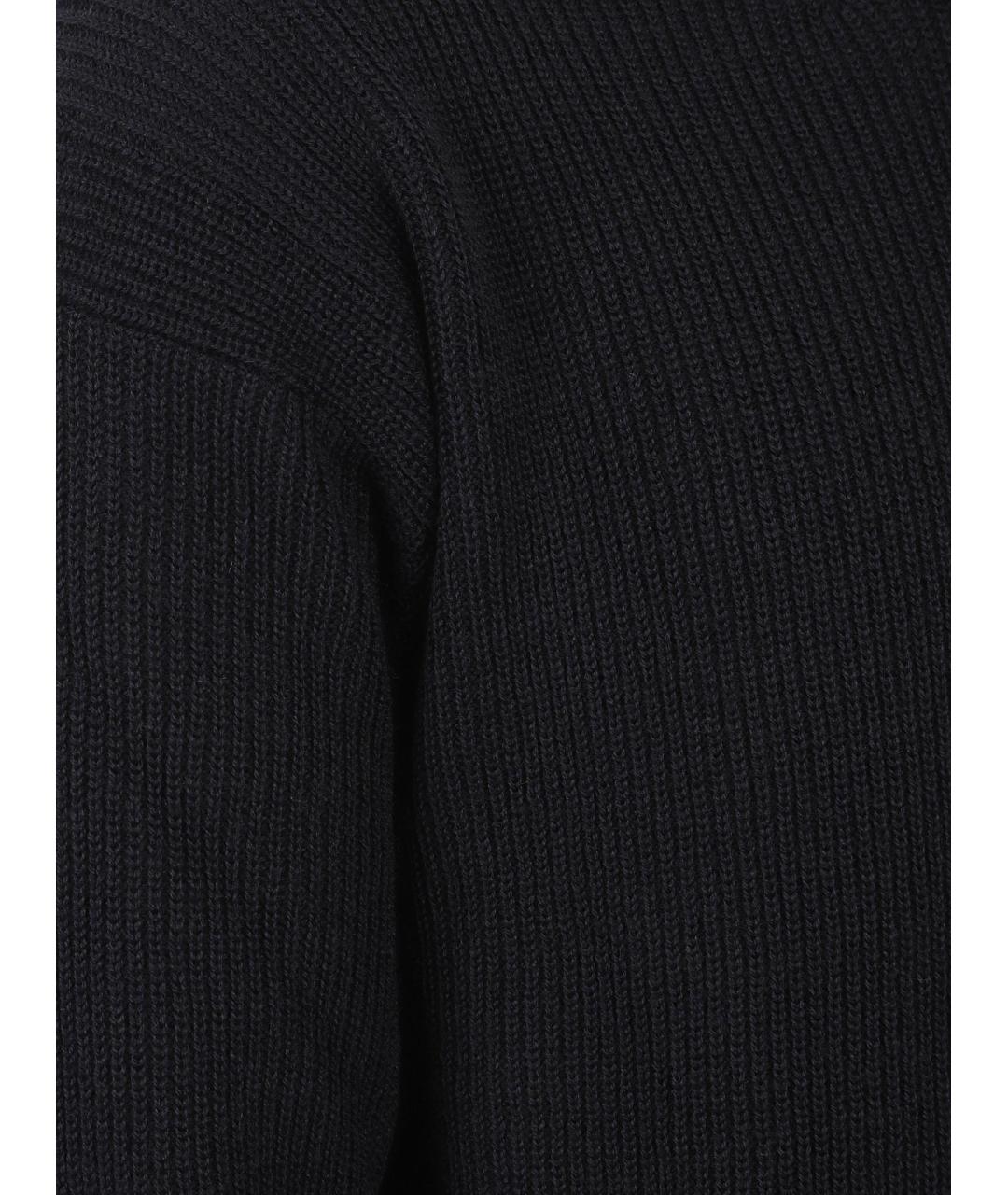 LEMAIRE Черный шерстяной джемпер / свитер, фото 3