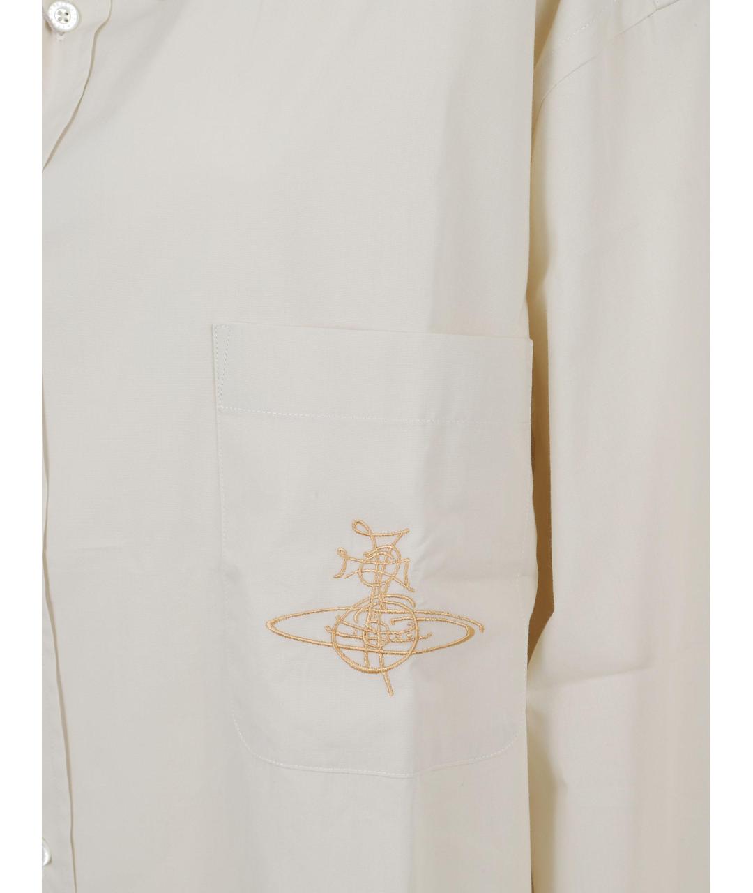 VIVIENNE WESTWOOD Белая хлопковая рубашка, фото 3