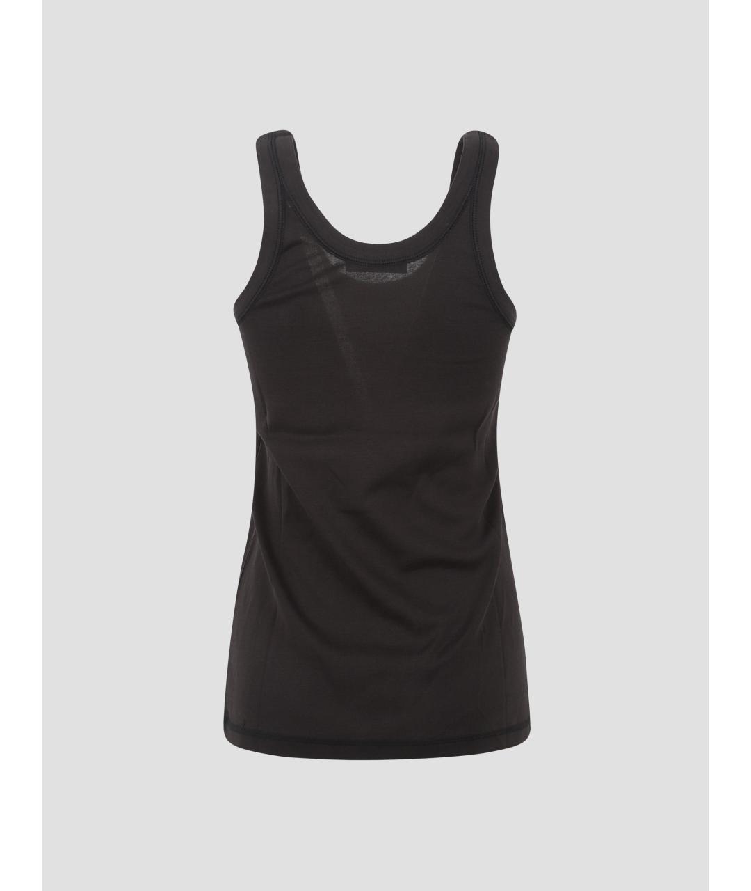 LEMAIRE Черная хлопковая майка, фото 2