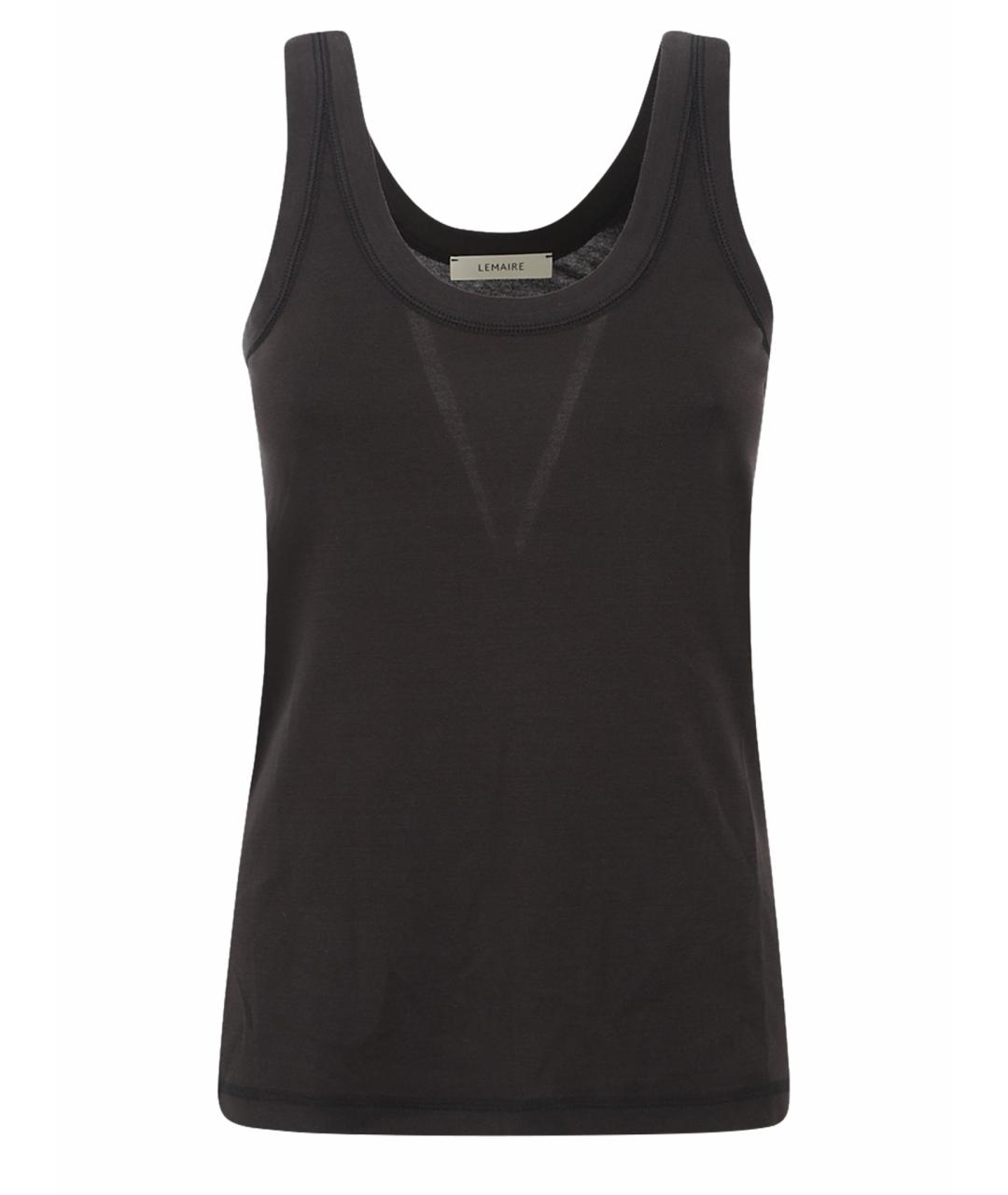 LEMAIRE Черная хлопковая майка, фото 1