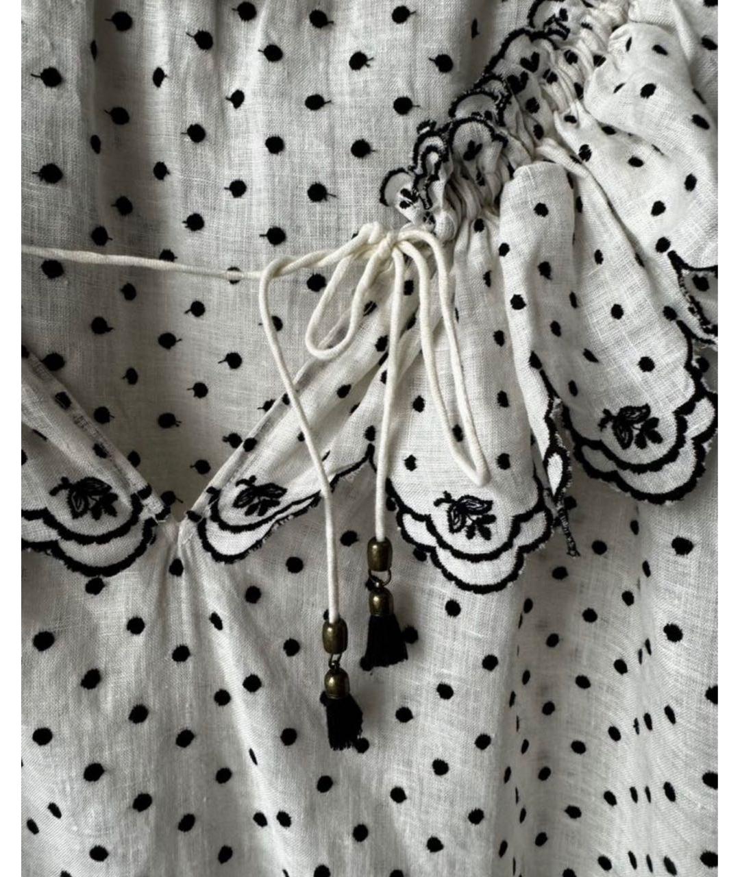 ZIMMERMANN Белый льняной сарафан, фото 3