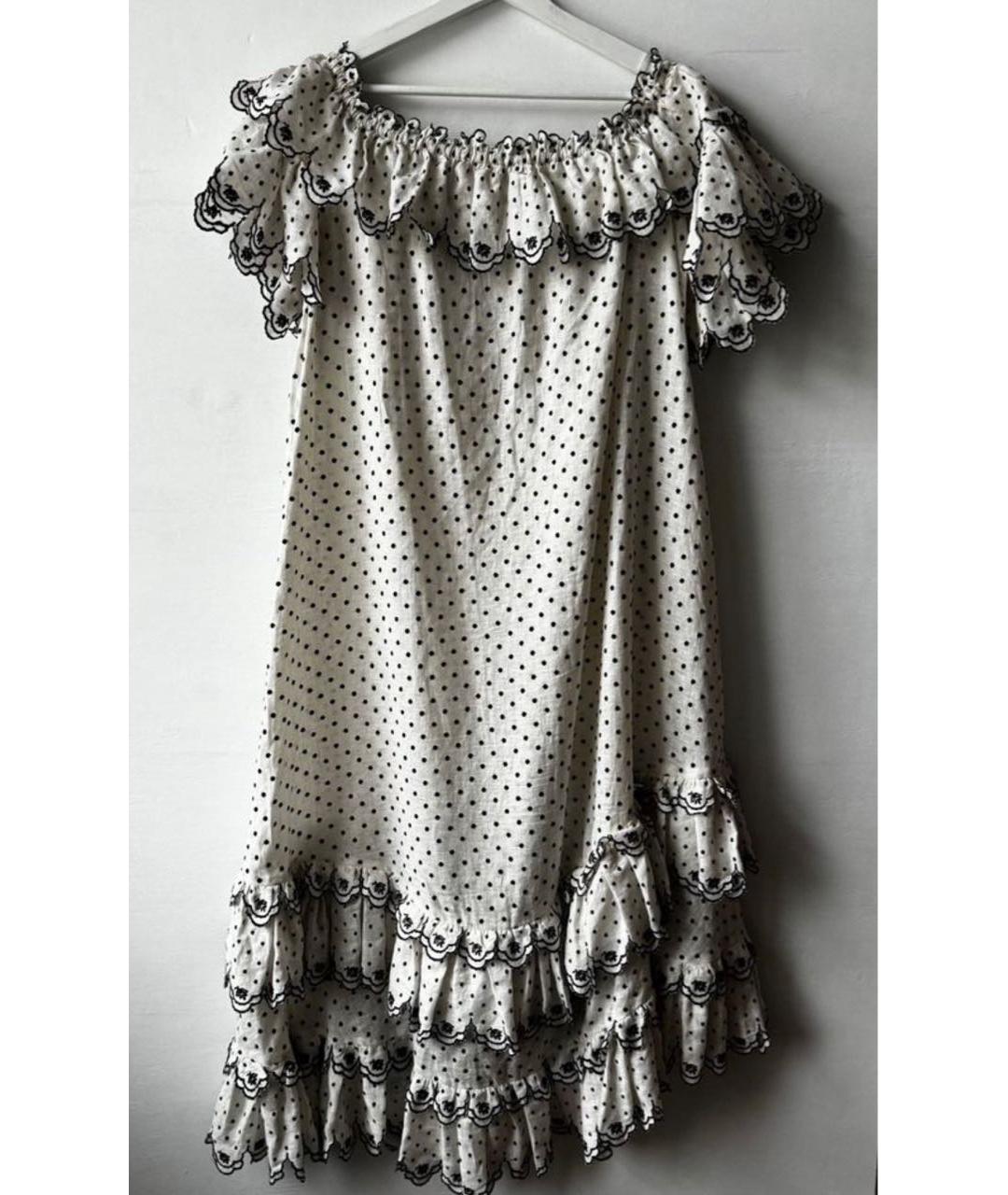 ZIMMERMANN Белый льняной сарафан, фото 2