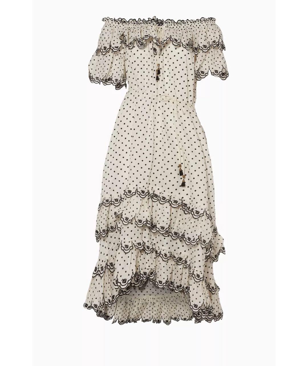 ZIMMERMANN Белый льняной сарафан, фото 9