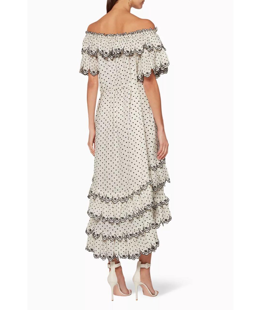 ZIMMERMANN Белый льняной сарафан, фото 8