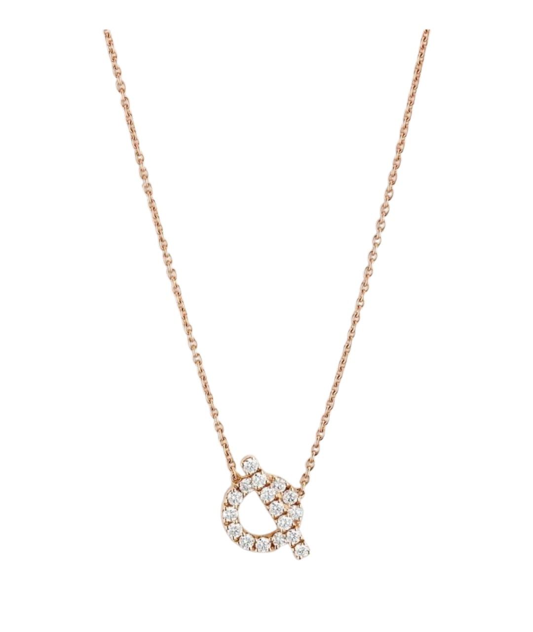 HERMES Золотое колье из розового золота, фото 1