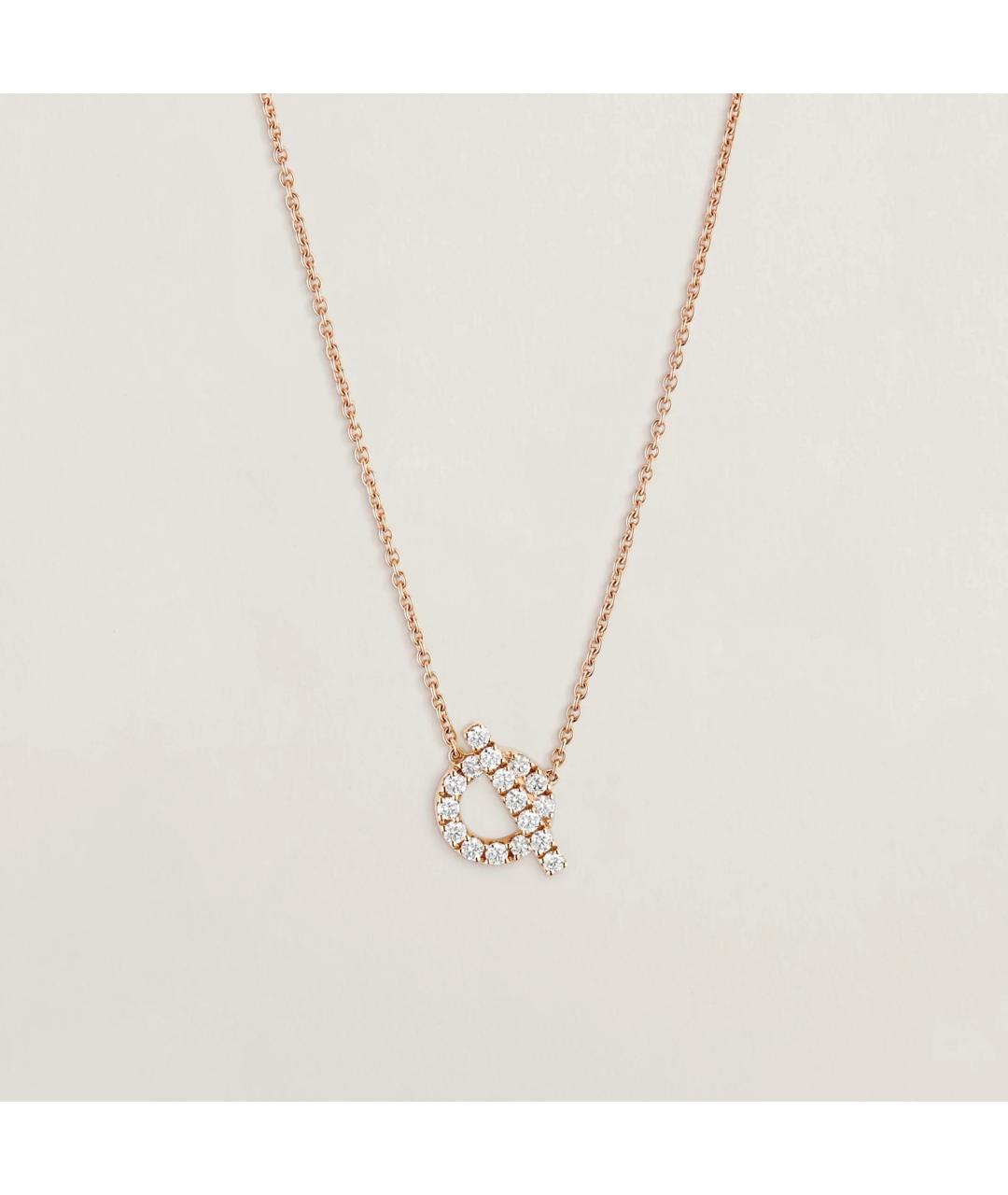 HERMES Золотое колье из розового золота, фото 4