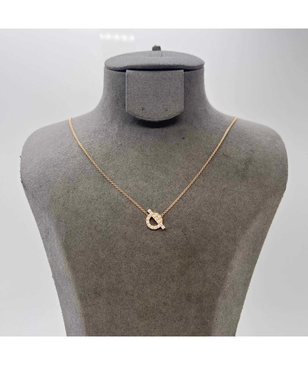 HERMES Золотое колье из розового золота, фото 3
