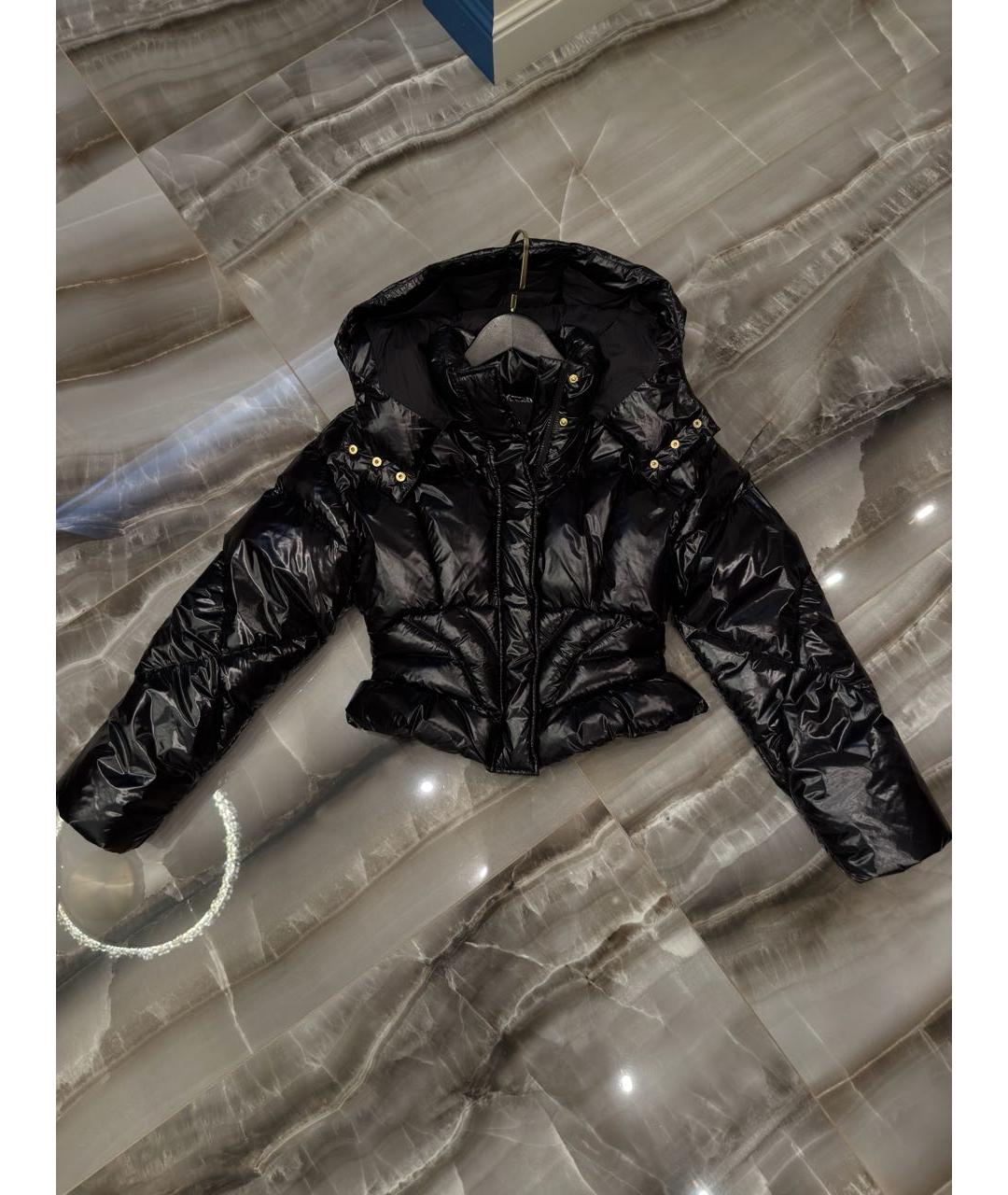 PINKO Черный полиамидовый пуховик, фото 7