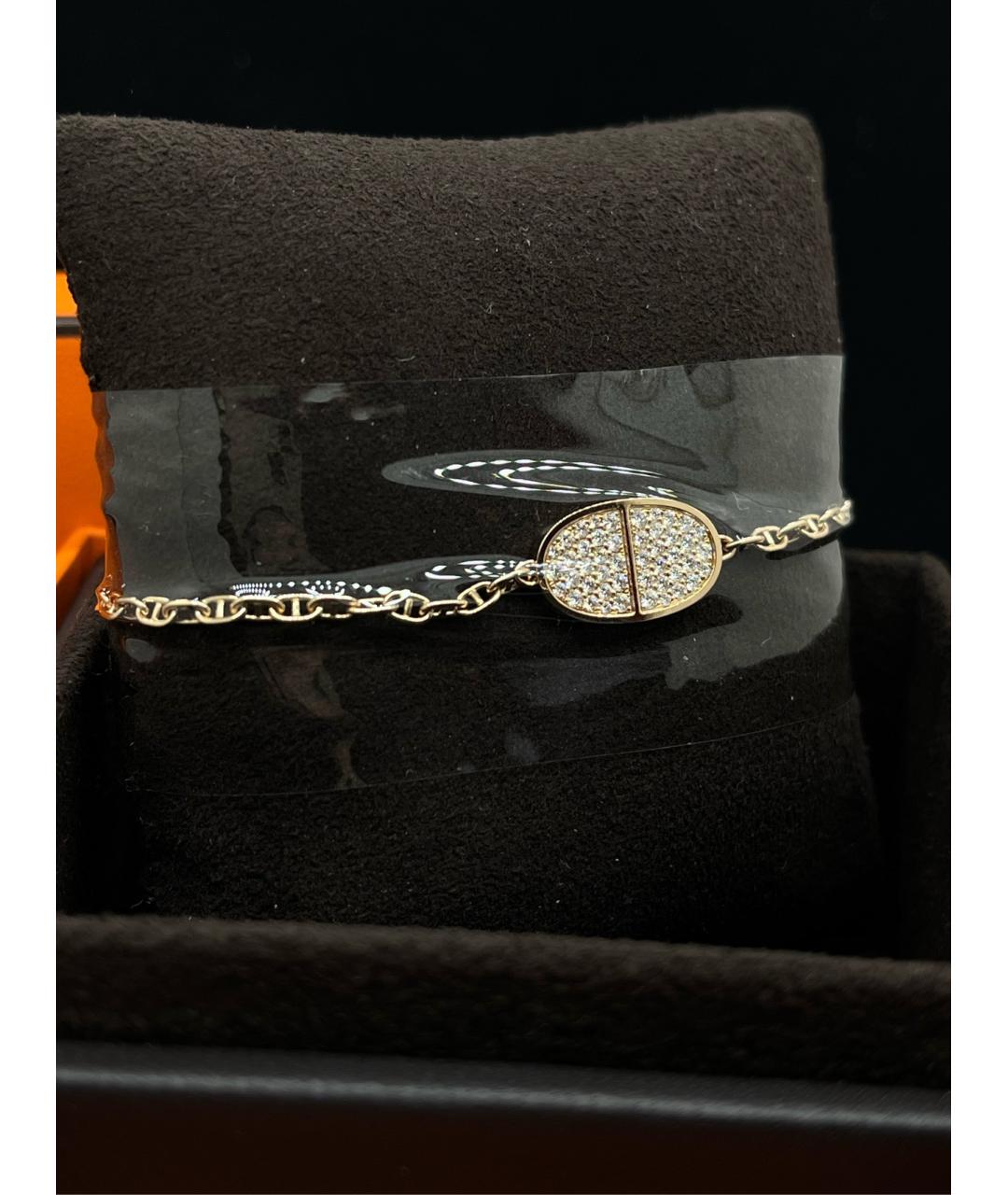 HERMES Золотой браслет из розового золота, фото 9