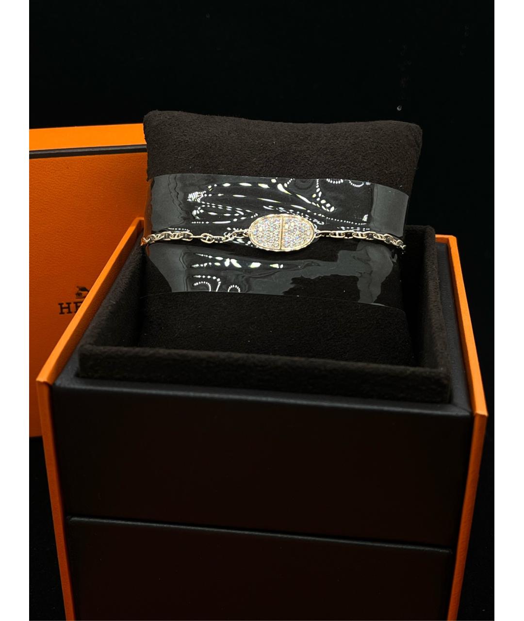 HERMES Золотой браслет из розового золота, фото 4