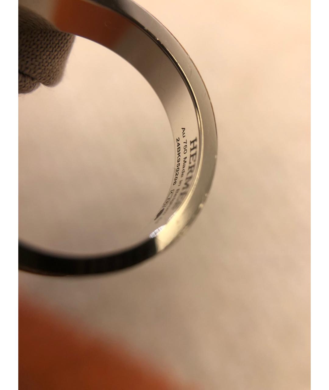 HERMES Серебряное кольцо из белого золота, фото 6