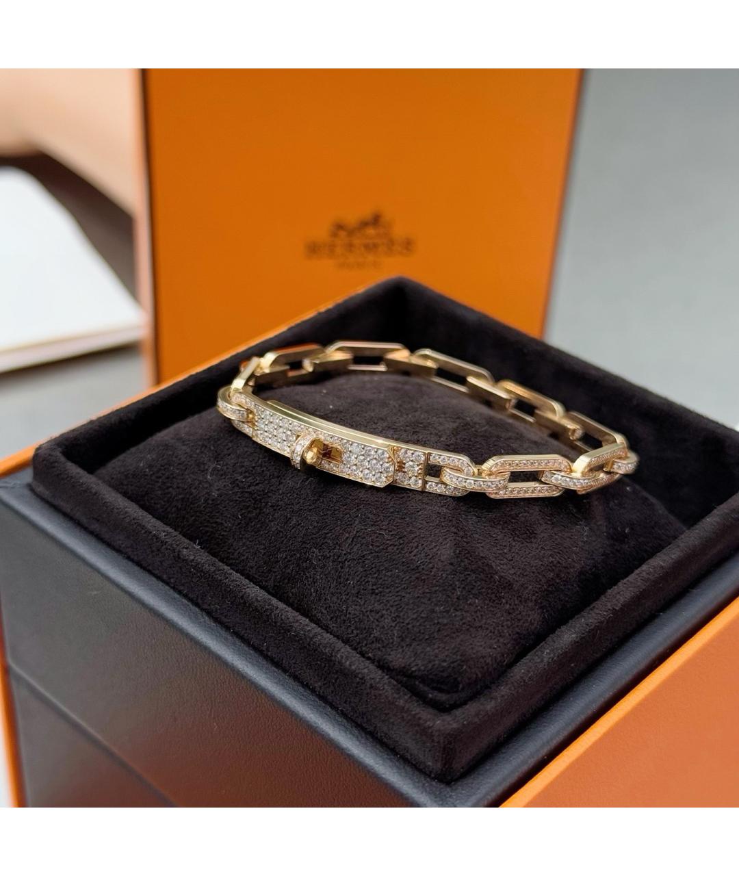 HERMES Золотой браслет из розового золота, фото 5