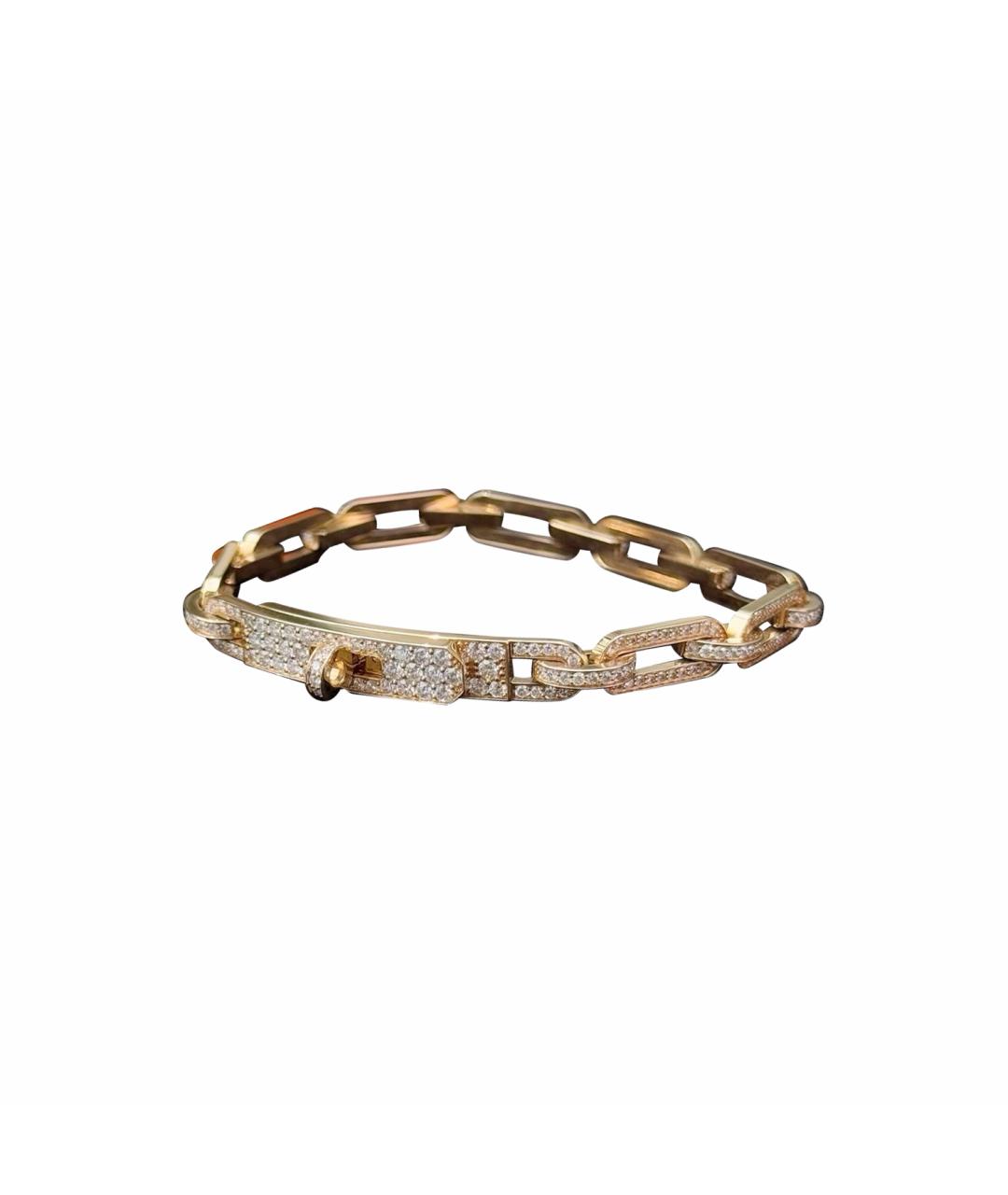 HERMES Золотой браслет из розового золота, фото 1