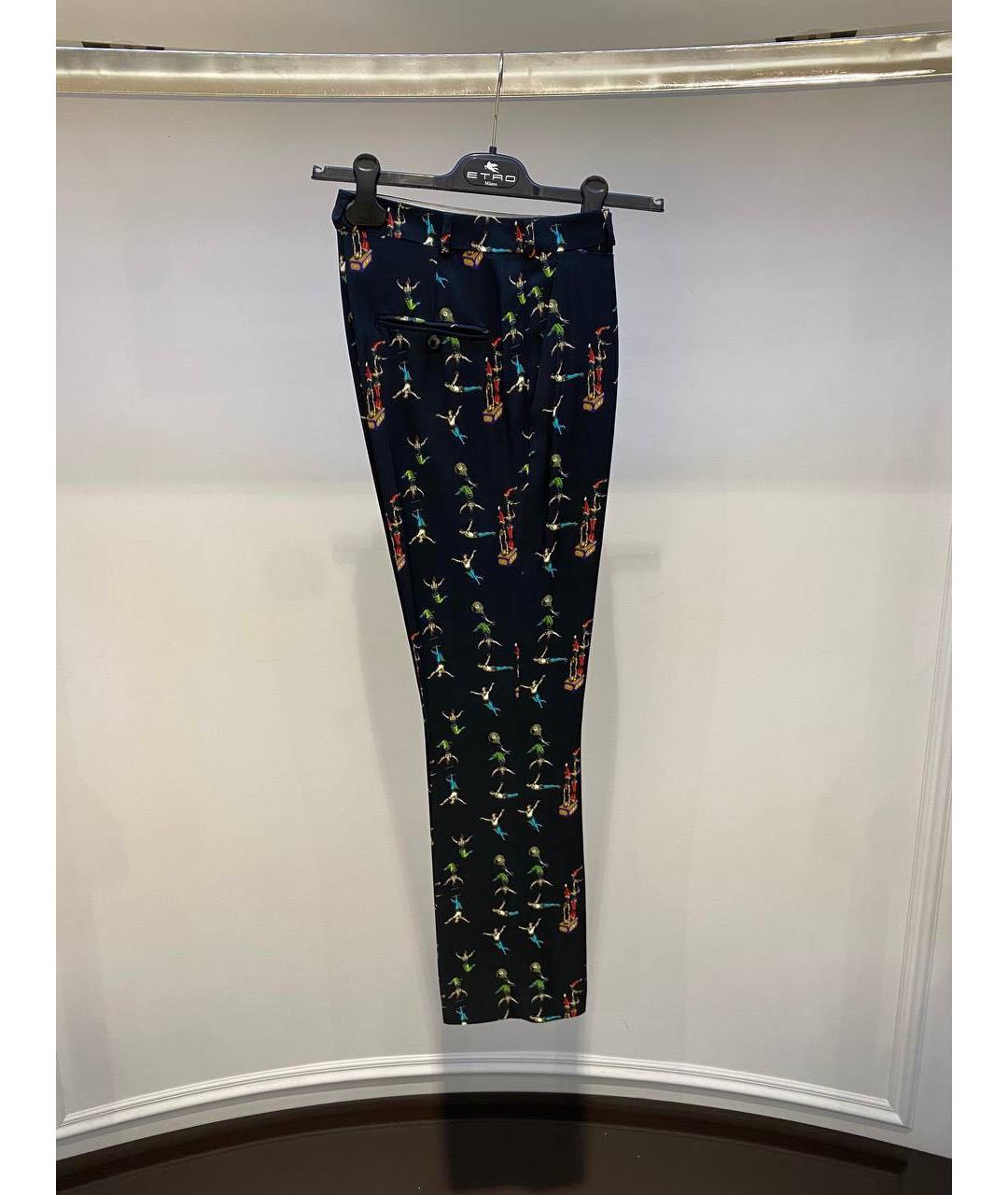 ETRO Черные прямые брюки, фото 4