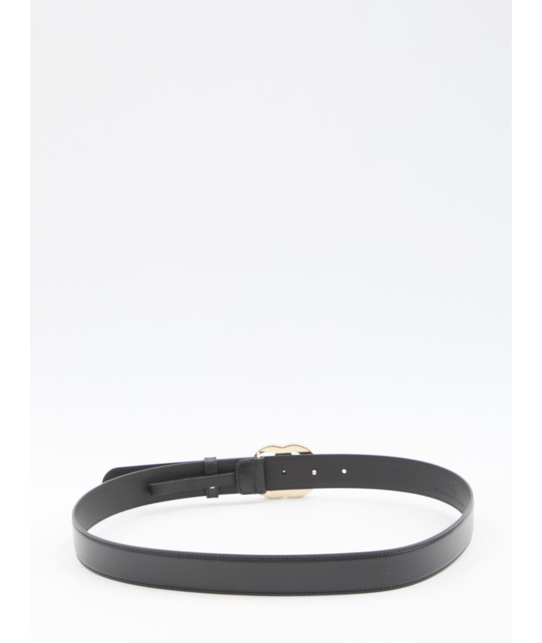 GUCCI Черный кожаный ремень, фото 2