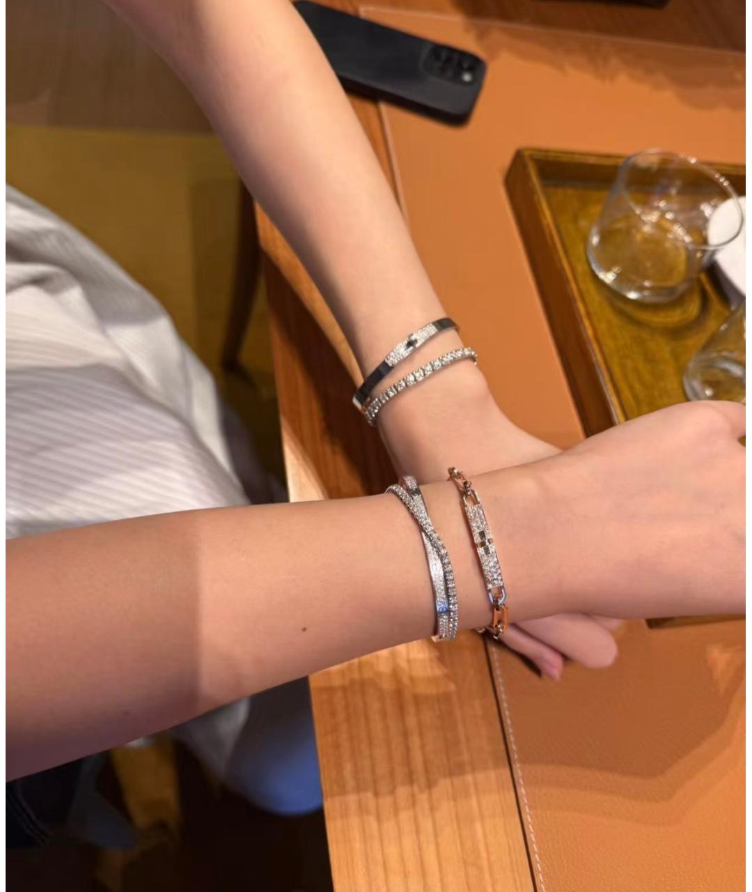 HERMES Золотой браслет из розового золота, фото 7