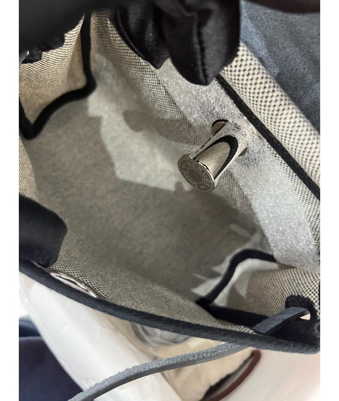 HERMES Черная кожаная сумка через плечо, фото 6