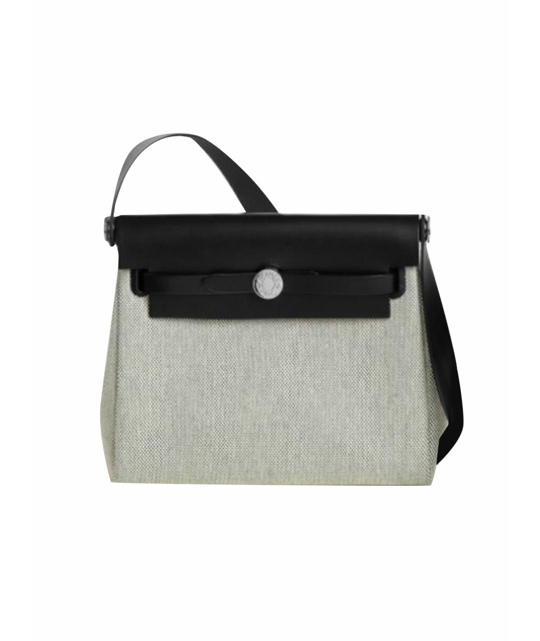 HERMES Черная кожаная сумка через плечо, фото 1