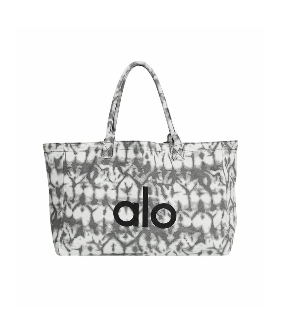 ALO YOGA Серая хлопковая дорожная/спортивная сумка, фото 3