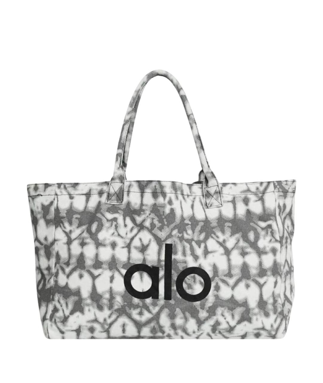 ALO YOGA Серая хлопковая дорожная/спортивная сумка, фото 1