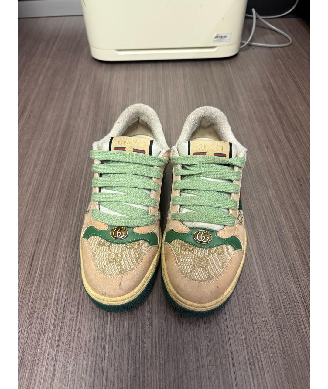 GUCCI Мульти замшевые кроссовки, фото 2