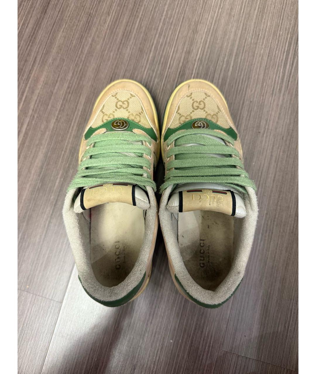 GUCCI Мульти замшевые кроссовки, фото 3