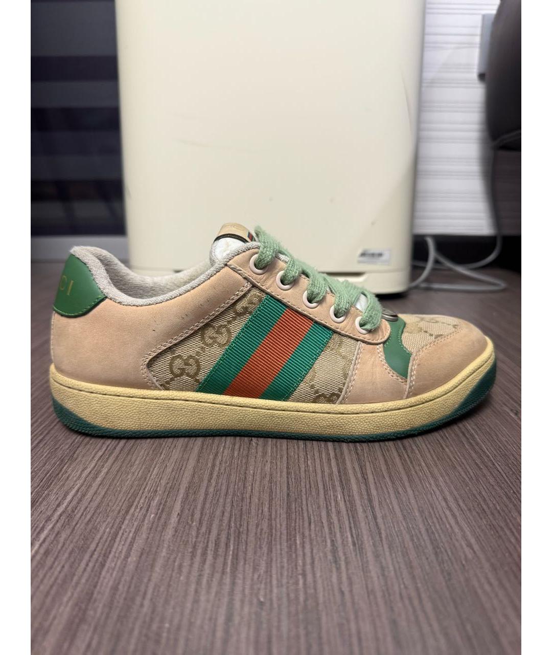 GUCCI Мульти замшевые кроссовки, фото 5