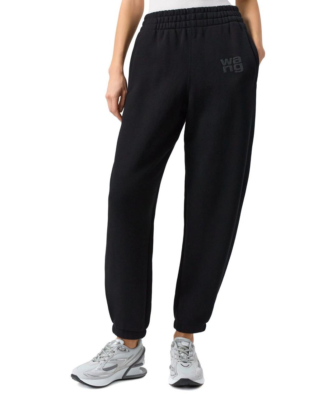 ALEXANDER WANG Черные хлопковые спортивные брюки и шорты, фото 2