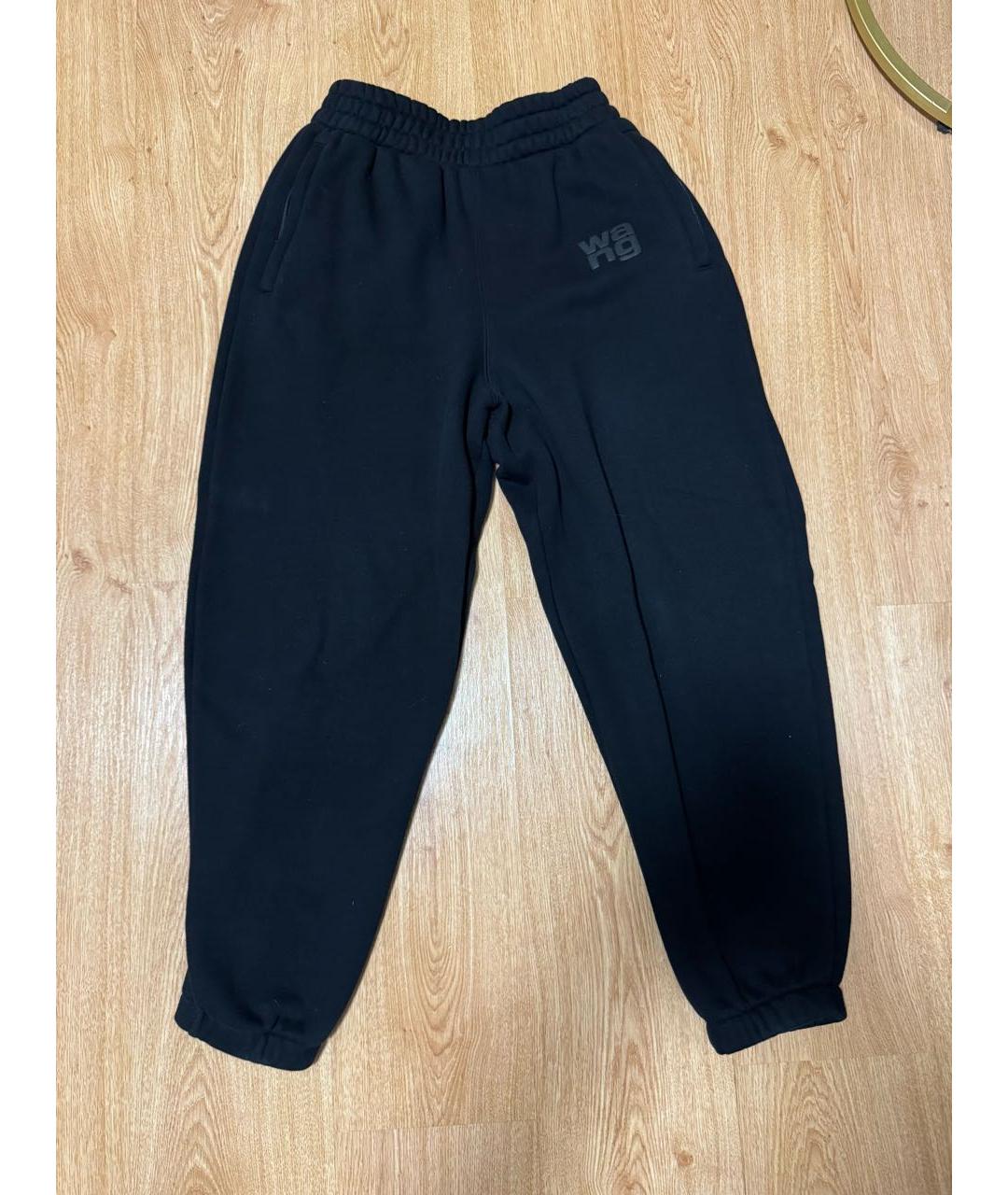 ALEXANDER WANG Черные хлопковые спортивные брюки и шорты, фото 6